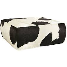 Black And White Cowhide Ottoman Lind Cowhide Ottomans 2 445 Cny Found On Polyvore Cowhide Ottoman Modern Furniture Living Room Cowhide Decor