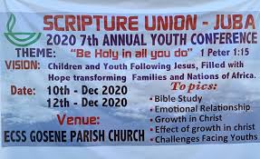 Welcome to the best source and the biggest collection of youth conference themes and scriptures. Welcome To The Second Day Of Scripture Union South Sudan Facebook