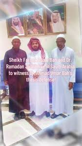 Sheikh Farouk Adam Bah and Dr. Ramadan Jalloh live in Saudi Arabia to ...