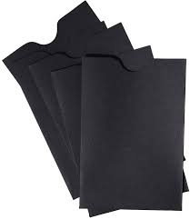 How thick should a business card be? 24 Black Credit Card Gift Card Holder Envelopes Sleeve Protectors 2 3 8 X 3 1 2 Business Card Holders Stationery Office Supplies Cate Org