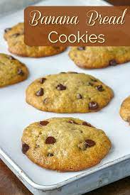 Banana Bread Cookies Soft Cake Like Treats Perfect 4 After School Snacks Recipe Banana Bread Cookies Banana Cookie Recipe Banana Bread Cookie Recipe