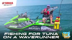 1 there are four types of fishing rigs for jet ski fishing Fishing For Tuna On A Yamaha Fx Svho Waverunner Youtube