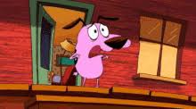 A page for describing wmg: Courage Dog Gifs Tenor