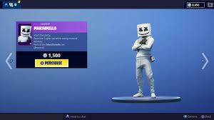 Being the main promotional star for the showtime event as well as a musical rival against major lazer. Fortnite Marshmello Skin Dance