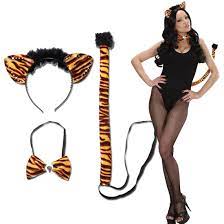 Amakando tigerkostüm jumpsuit tierkostüm raubkatze overall l 44/46 ganzkörper katzenkostüm tiger kostüm karneval kostüme damen tier faschingskostüm zoo katze damenkostüm wildkatze. Tigerkostum Set Tiger Kostum Damen 3 Tlg Sexy Katzenkostum Safari Ti 7 99