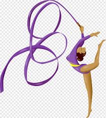 We offer beginner classes, recreational classes. Rhythmic Gymnastics Ribbon Artistic Gymnastics Gymnastics Purple Violet Sport Png Pngwing