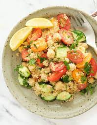 In a medium saucepan over medium heat, bring broth to a boil. Lemon Couscous Salad With Chickpeas The Clever Meal