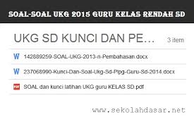 Download soal cpns 2018 pdf disertai kunci jawaban dan pembahasannya soal universitas terbuka. Soal Soal Ukg 2015 Untuk Guru Sd Kelas Rendah Sekolahdasar Net