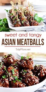 Sweet And Tangy Asian Meatballs Recipe Asian Meatballs Best Appetizers Recipes