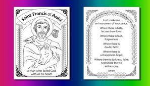 St Francis Of Assisi Coloring Pages For Catholic Kids Catholic Kids Francis Of Assisi Sunday School Crafts For Kids