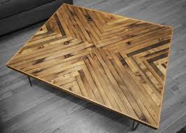 Herringbone Coffee Table Coffee Table Wood Coffee Table Reclaimed Wood Coffee Table