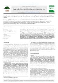 Pdf New Protein Hydrolysate From Spirulina Platensis Used