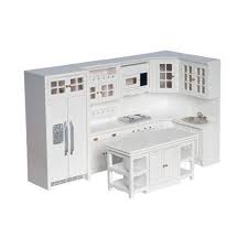 Fingertip fantasies dollhouse miniatures shop 401 main street clayton, de. Kitchen Set 8 Pc White Cb Dollhouse Kitchen Sets Superior Dollhouse Miniatures