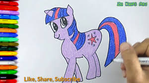 Misalnya nama kuda poni twilight sparkle sebagai pemimpin bagi kuda poni lainnya. Cara Menggambar Dan Mewarnai Twilight Kuda Poni Ziikens Art Youtube