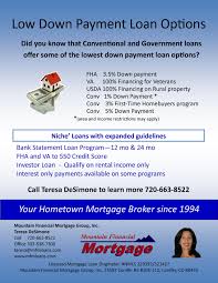Low Down Payment Loan Options Government Loans Loan Down Payment