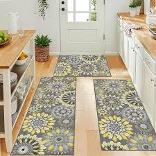 Ileading 3 Piece Boho Kitchen Rug Sets