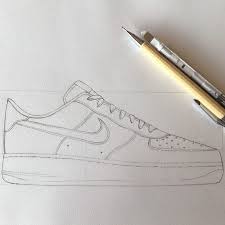 Nike Air Force 1 07 Nike Pas Fini Crayon Chaussure Nike Nikesb Dessin Drawing Sneakers Draw Crit Sneakers Drawing Nike Art Nike Drawing