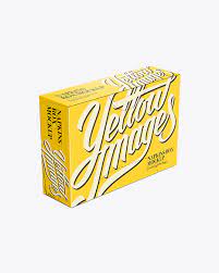 Download Napkin Box Mockup Back 3 4 View High Angle Shot In Box Mockups On Yellow Images Object Mockups