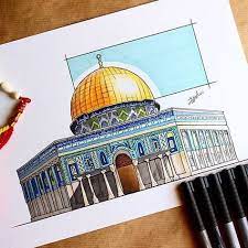 يقع داخل البلدة القديمة بالقدس في فلسطين. 77 Ø§Ù„Ù…Ø³Ø¬Ø¯ Ø§Ù„Ø£Ù‚ØµÙ‰ Alaqsa Mosque Ideas Dome Of The Rock Palestine Art Palestine