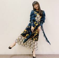 福田愛依 様 ご着用ワンピース ドレス resort navy yellow ワンピース ドレス ワンピース ドレス
