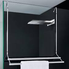 An Der Dusche Eingehangt Spart Ihr Badetuchhalter Platz Zur Glasreinigung Jederzeit Abnehmbar Badetuchhalter Duschkorb Handtuchhalter