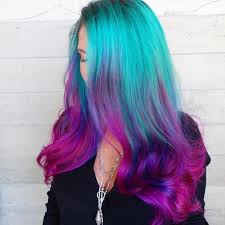 5 packs ombre braiding hair extensions three tone colored jumbo braids bulk hair black green blue purple pink (black green blue) visit the ziqifashion store. 20 Balayage And Ombre Mermaid Hair Ideas To Rock Styleoholic