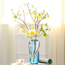 There are those… rose centerpiece, rose arrangement, real touch roses, roses in glass vase, silk floral arrangement, roses in faux water, blush pink roses. Hot Sale China Blue Glass Flower Vase With Artificial Flowers For Home Decor Buy Blue Glass Vase Blue Glass Vase With Flowers China Glass Vase With Flowers Product On Alibaba Com