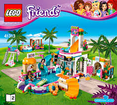 Heartlake Summer Pool 41313 Lego Friends Building Instructions Lego Com Pool Party Games Summer Pool Lego Friends