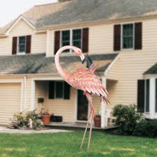 While birds are happy to alight on a feeder you've placed out for them and eat on your dime, many species are just as happy to hop about your yard picking off. Pink Kircust 39 4 Inch Metal Standing Flamingo Garden Large Statue Decor Outdoor Yard Art Bird Sculpture Lawn Backyard Patio Ornaments Party And Home Decoration Garden Sculptures Statues Gardening