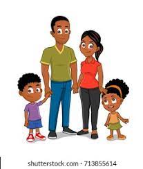 The family structure of african americans has long been a matter of national public policy interest. African American Family Stock Vector Royalty Free 713855614