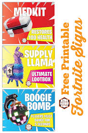 Fortnite Birthday Card Printable Free Free Fortnite Party Fortnite Sign Fortnite Birthday Video Game Birthday 8x10 Birthday Party Printables Free Party Printables Free Video Games Birthday Party