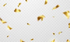 Celebration Background Template With Confetti Gold Ribbons Luxury Greeting Rich Card In 2021 Celebration Background Glitter Background Carnival Background