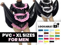 PVC Dress for Men ABDL Plus Size Lockable Maid Dress Sissy - Etsy Norway
