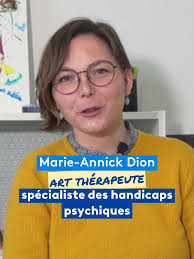 Marie-Annick Dion est art-thérapeute de profession. Elle a fondé et préside  l'association "Autrement dit" qui accompagne des enfants en situation de  handicap psychique. Découvrez en plus sur son ...