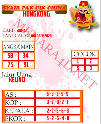 Syair Hk Malam Ini 30 Oktober 2020