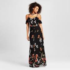 Women S Cold Shoulder Maxi Dress Black Xhilaration Juniors Dresses Cute Dresses Cold Shoulder Maxi Dress