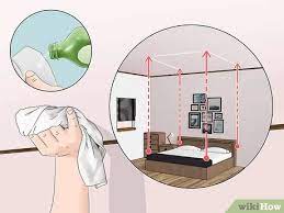 Leave space for the curtains between the bed and the rails. How To Hang Curtains Around A Bed Without Drilling 11 Steps
