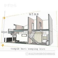 Luas bangunan untuk masing masing denah tentunya bisa beragam tergantung dengan desain dari denahnya masing. Desain Luar Biasa Rumah 2 Lantai Luas Tanahnya Cuma 60 M