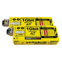 LYNX Technik yellobrik OBD 1514 E 1G Ethernet WDM Fiber Bidirectional  Transceiver - Singlemode Fiber LC up to 6.2 Miles