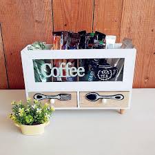 Jasmin coffee table with storage. White Coffee Tea Sachets Packs Table Organizer Storage 2 Drawers Furniture Home Living Kitchenware Tableware Coffee Tea Tableware On Carousell