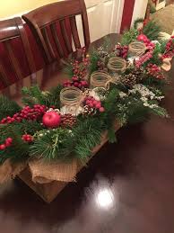 Bright christmas decorations christmas table centerpieces christmas table settings christmas tablescapes centerpiece ideas tree decorations christmas buffet table fall table holiday tables. Wooden Box Christmas Centerpiece Rustic With Burlap Christmas Table Decorations Centerpiece Christmas Table Decorations Burlap Christmas Decorations