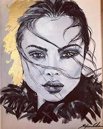 Sylvia Cohenâ Original Painting On Canvas With Gold Leafâ