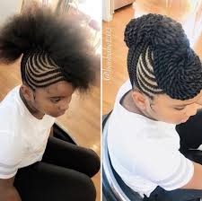 The braided blond mohawk sits high on top of the head and contrasts perfectly with the darker roots. Braided Mohawk Hairstyles For Women In 2020 Braided Mohawk Black Hair Braided Mohawk Hairstyles Mohawk Hairstyles For Women