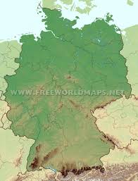 Size of this png preview of this svg file: Germany Physical Map