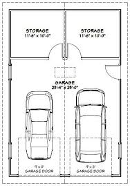 24x36 2 Car Garage 24x36g1 864 Sq Ft Excellent Floor Plans Garage Dimensions Garage Door Sizes Garage Doors