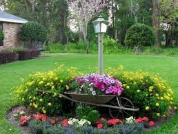 1001 Conseils Et Modeles Pour Creer Une Parterre De Fleurs Parterre De Fleurs Amenagement Jardin Devant Maison Jardin Rustique
