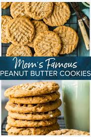 These Peanut Butter Cookies Are Just Like Mom Used To Make Quick And Easy To Make These Cook Peanut Butter Cookies Peanut Butter Cookie Recipe Butter Cookies