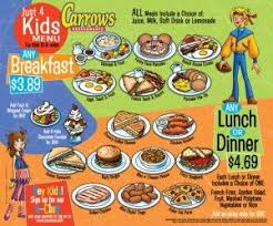Carrows Kid Friendly Restaurants Kids Menu Kids Juice