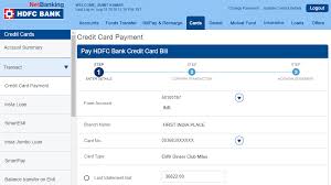 Offer valid till 31st july 2020. Hdfc Credit Card Payment Through Neft Net Banking Billdesk 10 June 2021