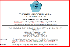 M e m u t u s k a n. Contoh Format Sk Guru Honorer Terbaru Dikdasmen Info